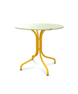 Schaffner St. Moritz Table repas fixe Ø80cm Vert Pastel 64 Jaune 11 