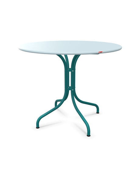 Schaffner St. Moritz Table repas fixe Ø90cm Bleu Pastel 51 Bleu Kali 56 