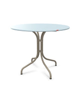 Schaffner St. Moritz Table repas fixe Ø90cm Bleu Pastel 51 Champagne 85 