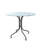 Schaffner St. Moritz Table repas fixe Ø90cm Bleu Pastel 51 Graphite 73 