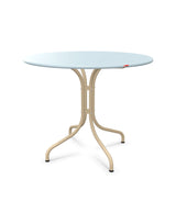 Schaffner St. Moritz Table repas fixe Ø90cm Bleu Pastel 51 Marron Pastel 83 