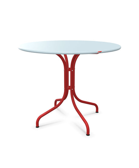 Schaffner St. Moritz Table repas fixe Ø90cm Bleu Pastel 51 Rouge 30 