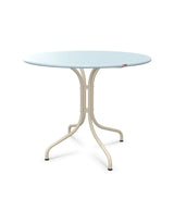 Schaffner St. Moritz Table repas fixe Ø90cm Bleu Pastel 51 Sable Pastel 15 