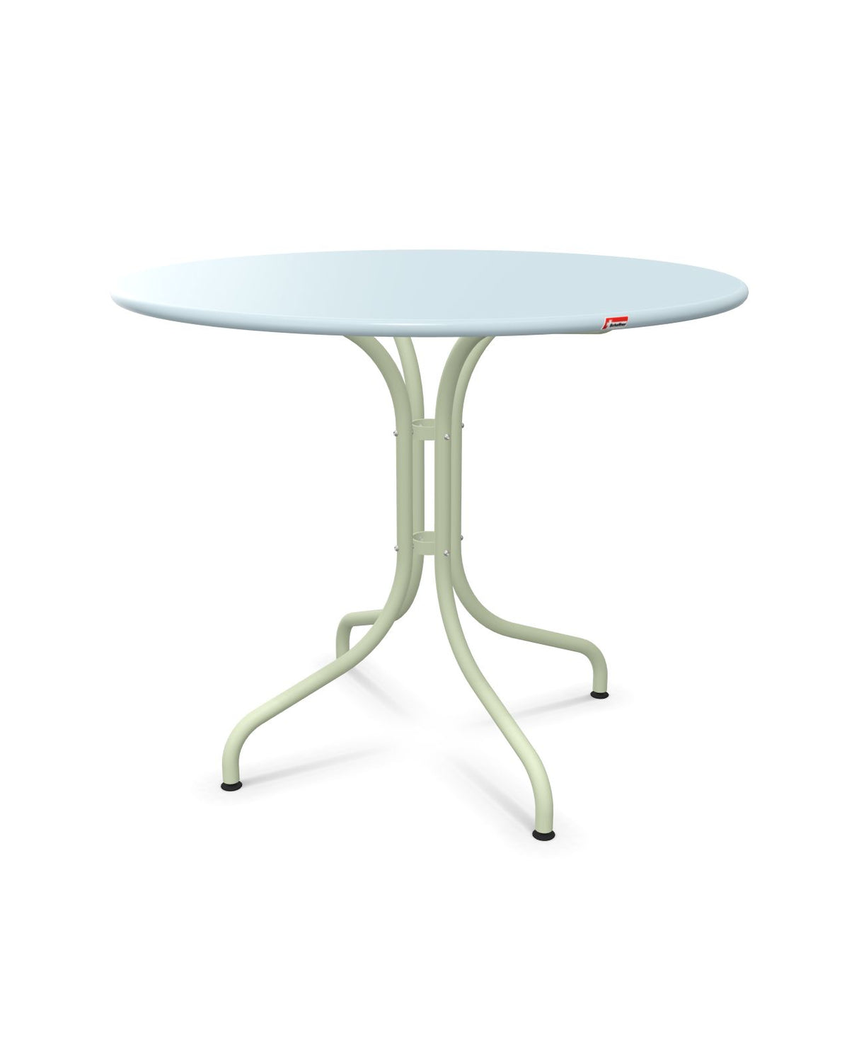Schaffner St. Moritz Table repas fixe Ø90cm Bleu Pastel 51 Vert Pastel 64 