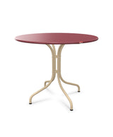 Schaffner St. Moritz Table repas fixe Ø90cm Bordeaux 38 Marron Pastel 83 