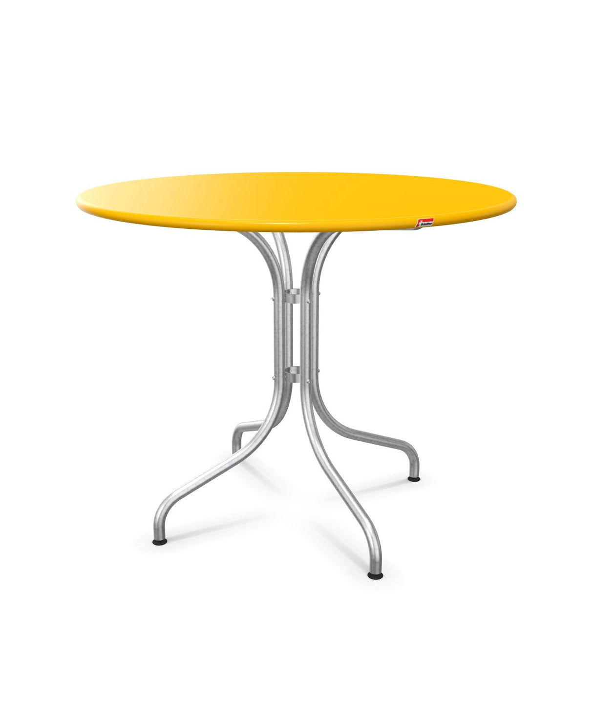 Schaffner St. Moritz Table repas fixe Ø90cm Jaune 11 Galvanisé à chaud 02 