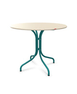 Schaffner St. Moritz Table repas fixe Ø90cm Sable Pastel 15 Bleu Kali 56 
