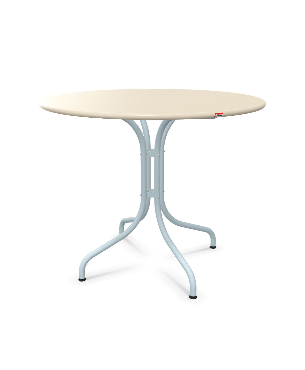 Schaffner St. Moritz Table repas fixe Ø90cm Sable Pastel 15 Bleu Pastel 51 