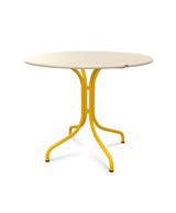 Schaffner St. Moritz Table repas fixe Ø90cm Sable Pastel 15 Jaune 11 