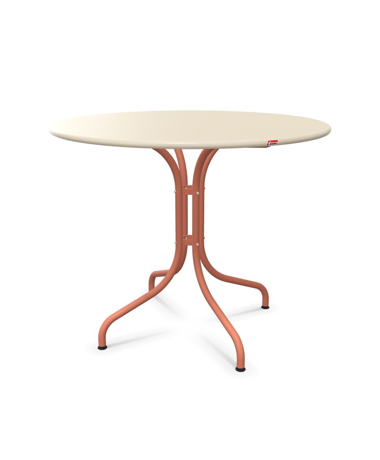 Schaffner St. Moritz Table repas fixe Ø90cm Sable Pastel 15 Terracotta 84 