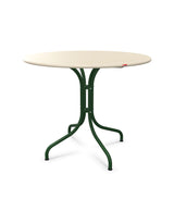 Schaffner St. Moritz Table repas fixe Ø90cm Sable Pastel 15 Vert Sapin 66 