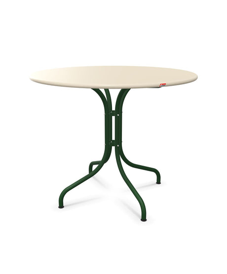 Schaffner St. Moritz Table repas fixe Ø90cm Sable Pastel 15 Vert Sapin 66 
