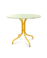 Schaffner St. Moritz Table repas fixe Ø90cm Vert Pastel 64 Jaune 11 