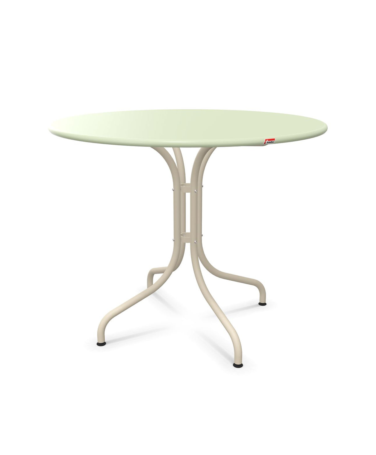 Schaffner St. Moritz Table repas fixe Ø90cm Vert Pastel 64 Sable Pastel 15 