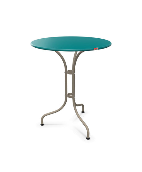 Schaffner St. Moritz Table repas rabattable Ø60cm Bleu Kali 56 Champagne 85 