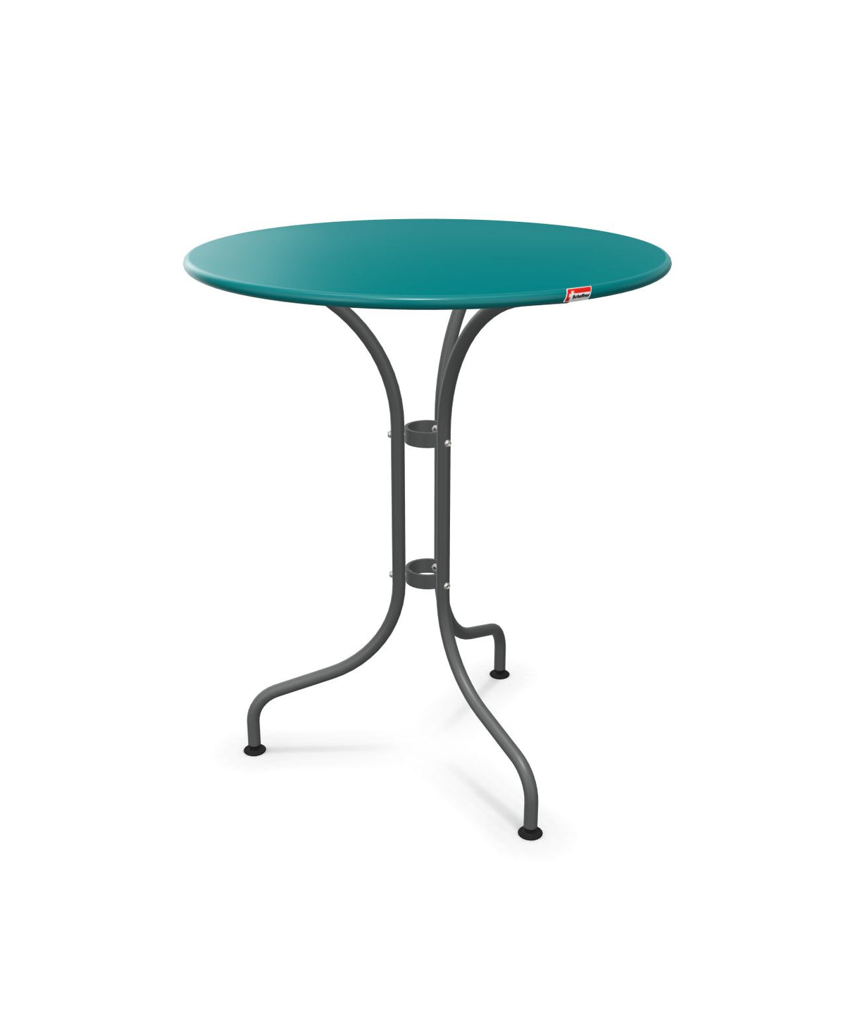 Schaffner St. Moritz Table repas rabattable Ø60cm Bleu Kali 56 Graphite 73 