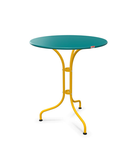 Schaffner St. Moritz Table repas rabattable Ø60cm Bleu Kali 56 Jaune 11 