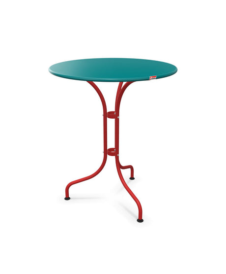 Schaffner St. Moritz Table repas rabattable Ø60cm Bleu Kali 56 Rouge 30 