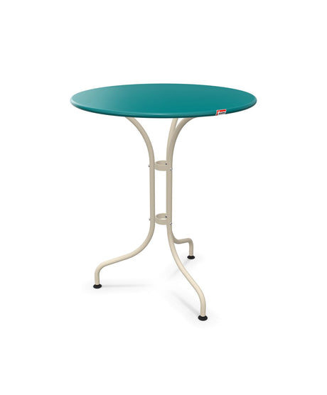 Schaffner St. Moritz Table repas rabattable Ø60cm Bleu Kali 56 Sable Pastel 15 