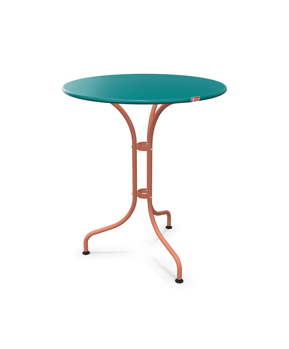 Schaffner St. Moritz Table repas rabattable Ø60cm Bleu Kali 56 Terracotta 84 