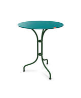 Schaffner St. Moritz Table repas rabattable Ø60cm Bleu Kali 56 Vert Sapin 66 
