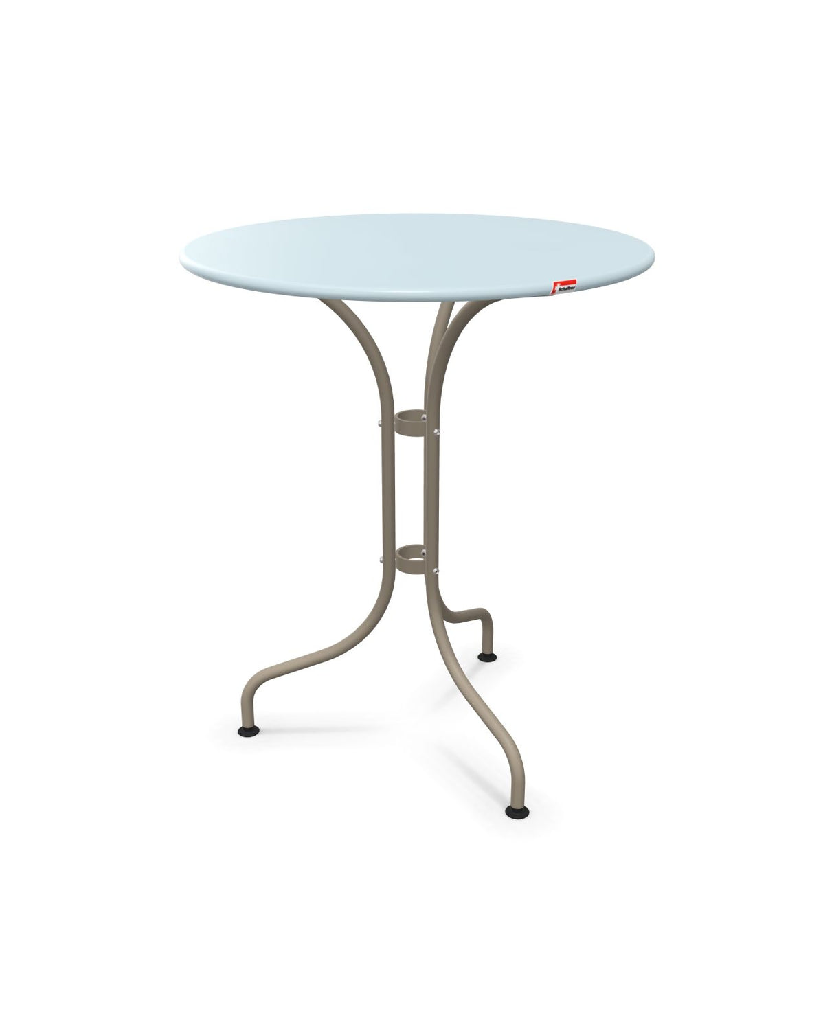 Schaffner St. Moritz Table repas rabattable Ø60cm Bleu Pastel 51 Champagne 85 
