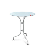 Schaffner St. Moritz Table repas rabattable Ø60cm Bleu Pastel 51 Galvanisé à chaud 02 