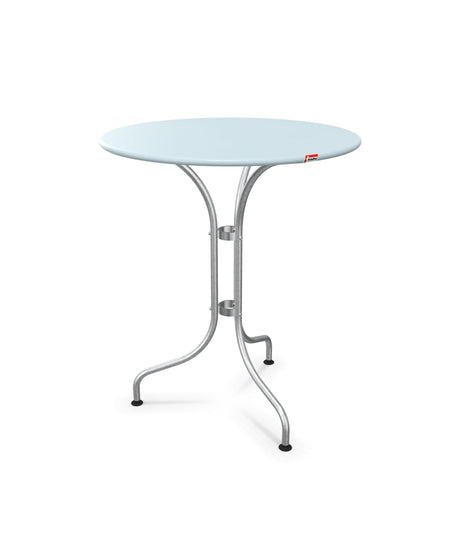 Schaffner St. Moritz Table repas rabattable Ø60cm Bleu Pastel 51 Galvanisé à chaud 02 