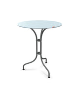 Schaffner St. Moritz Table repas rabattable Ø60cm Bleu Pastel 51 Graphite 73 