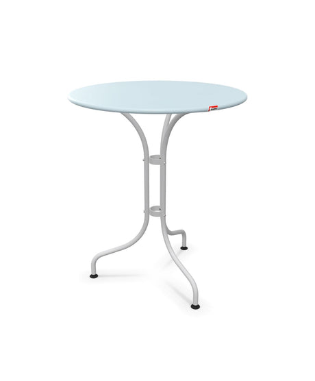Schaffner St. Moritz Table repas rabattable Ø60cm Bleu Pastel 51 Gris Argent 78 