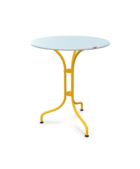 Schaffner St. Moritz Table repas rabattable Ø60cm Bleu Pastel 51 Jaune 11 