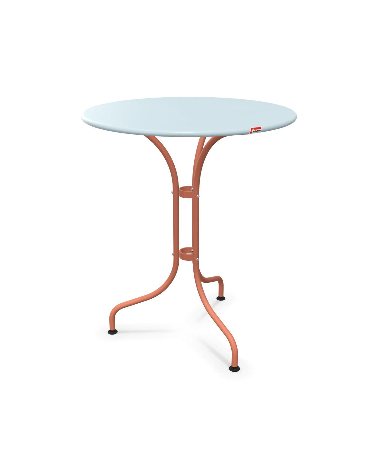 Schaffner St. Moritz Table repas rabattable Ø60cm Bleu Pastel 51 Terracotta 84 