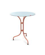 Schaffner St. Moritz Table repas rabattable Ø60cm Bleu Pastel 51 Terracotta 84 