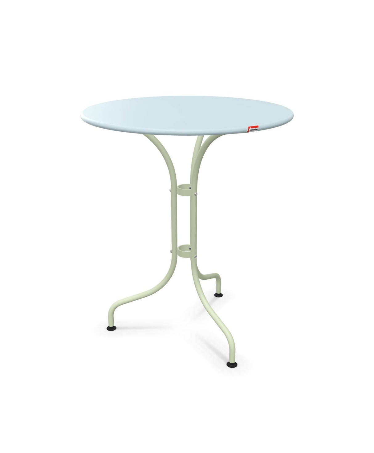 Schaffner St. Moritz Table repas rabattable Ø60cm Bleu Pastel 51 Vert Pastel 64 
