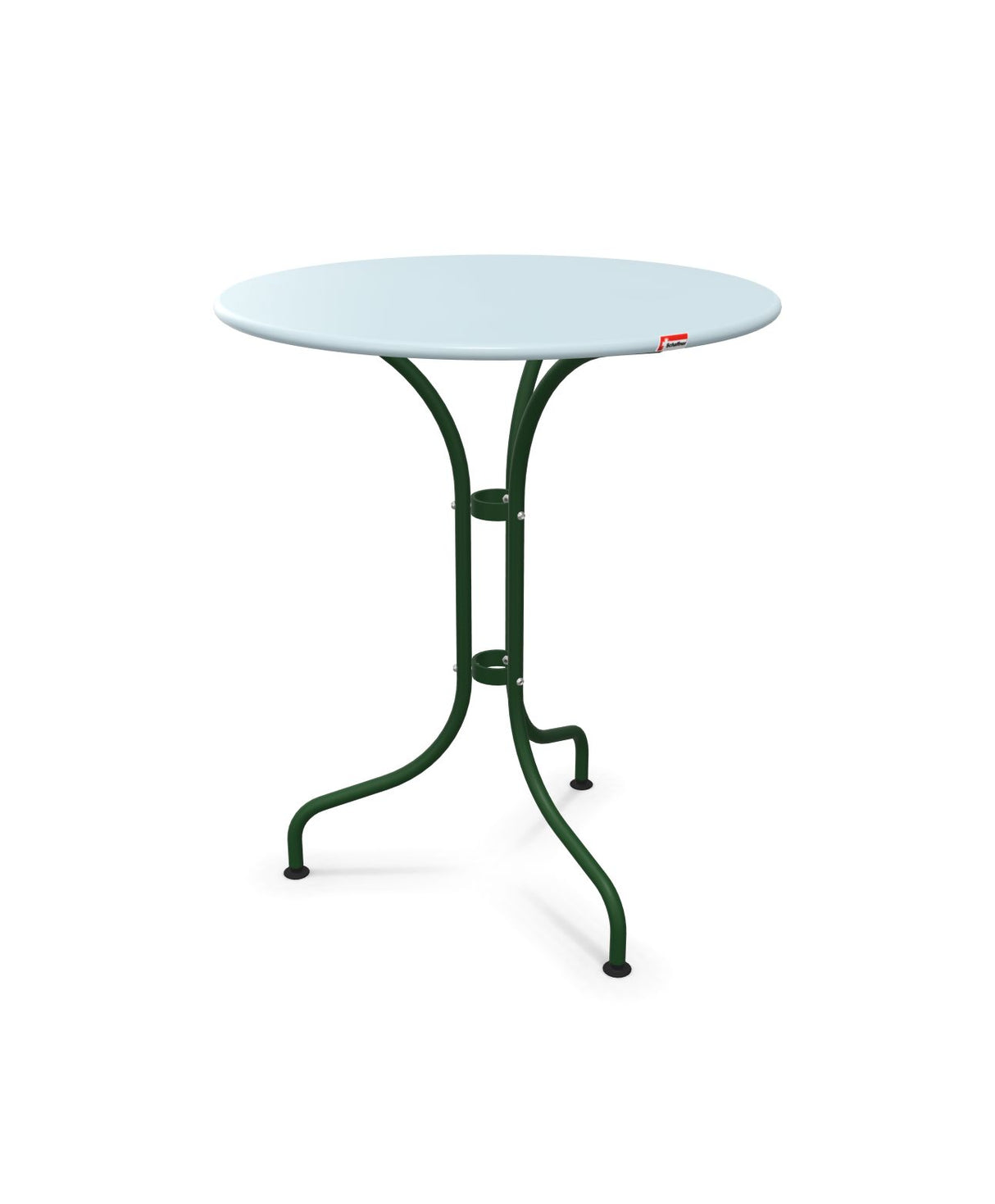 Schaffner St. Moritz Table repas rabattable Ø60cm Bleu Pastel 51 Vert Sapin 66 