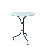 Schaffner St. Moritz Table repas rabattable Ø60cm Bleu Pastel 51 Vert Sapin 66 
