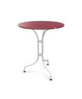 Schaffner St. Moritz Table repas rabattable Ø60cm Bordeaux 38 Blanc 90 