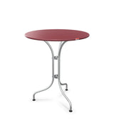 Schaffner St. Moritz Table repas rabattable Ø60cm Bordeaux 38 Galvanisé à chaud 02 