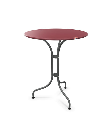 Schaffner St. Moritz Table repas rabattable Ø60cm Bordeaux 38 Graphite 73 