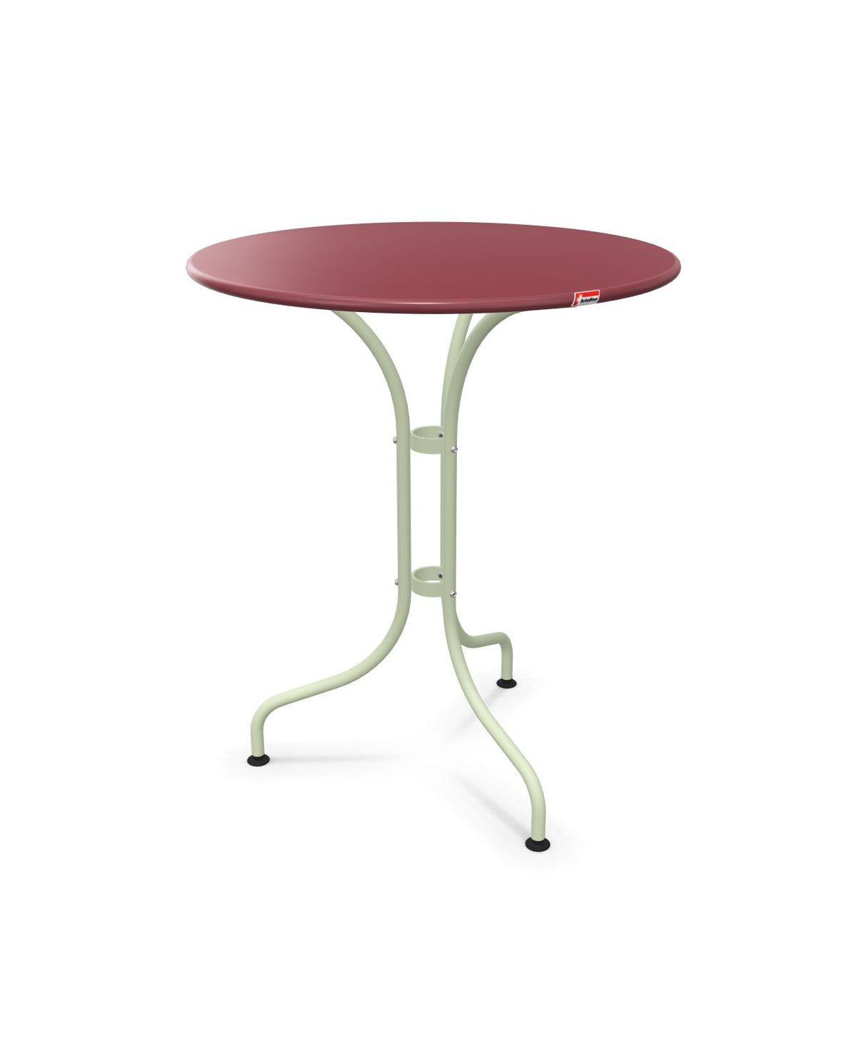 Schaffner St. Moritz Table repas rabattable Ø60cm Bordeaux 38 Vert Pastel 64 