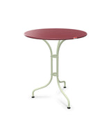 Schaffner St. Moritz Table repas rabattable Ø60cm Bordeaux 38 Vert Pastel 64 