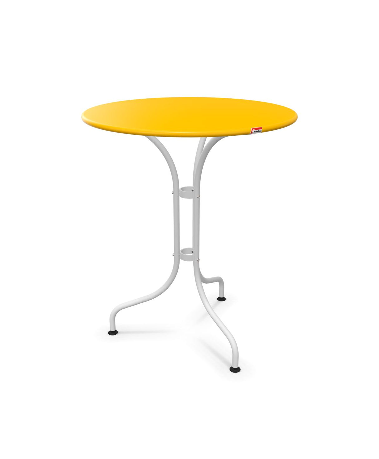 Schaffner St. Moritz Table repas rabattable Ø60cm Jaune 11 Blanc 90 