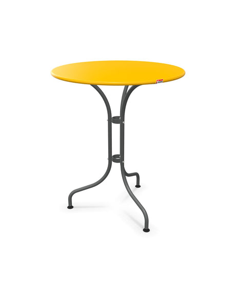 Schaffner St. Moritz Table repas rabattable Ø60cm Jaune 11 Graphite 73 