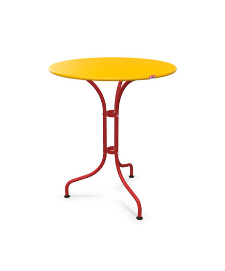 Schaffner St. Moritz Table repas rabattable Ø60cm Jaune 11 Rouge 30 