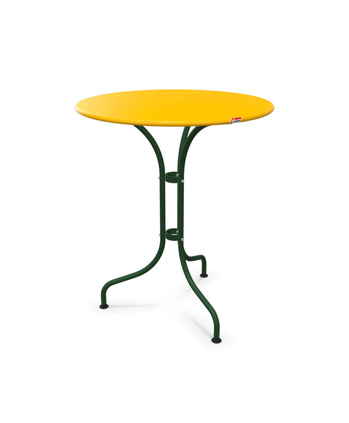 Schaffner St. Moritz Table repas rabattable Ø60cm Jaune 11 Vert Sapin 66 