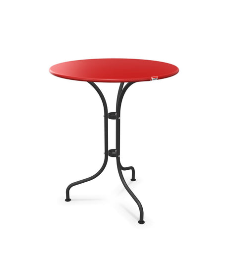 Schaffner St. Moritz Table repas rabattable Ø60cm Rouge 30 Anthracite 77 