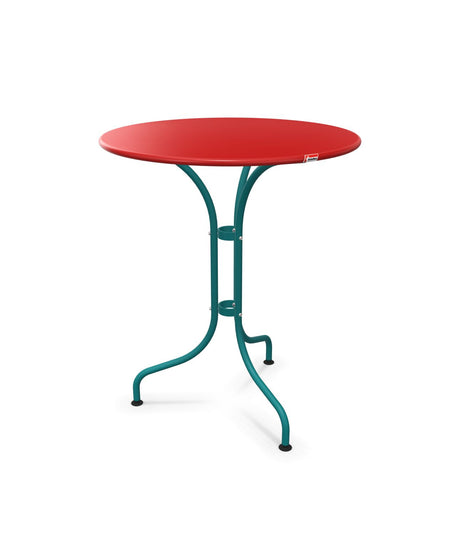 Schaffner St. Moritz Table repas rabattable Ø60cm Rouge 30 Bleu Kali 56 