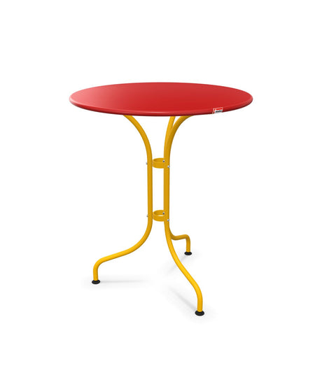 Schaffner St. Moritz Table repas rabattable Ø60cm Rouge 30 Jaune 11 