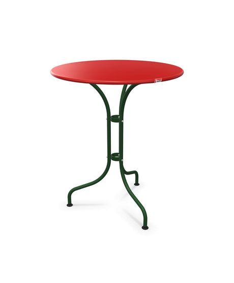 Schaffner St. Moritz Table repas rabattable Ø60cm Rouge 30 Vert Sapin 66 