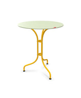 Schaffner St. Moritz Table repas rabattable Ø60cm Vert Pastel 64 Jaune 11 